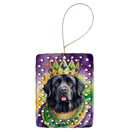 Newfoundland King of Mardi Gras Porcelain Ornament