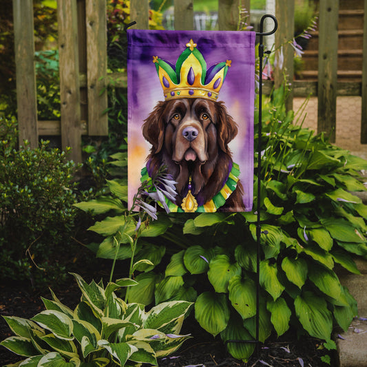 Newfoundland King of Mardi Gras Garden Flag - Vibrant Dog-Themed Yard Decor by Caroline's Treasures
