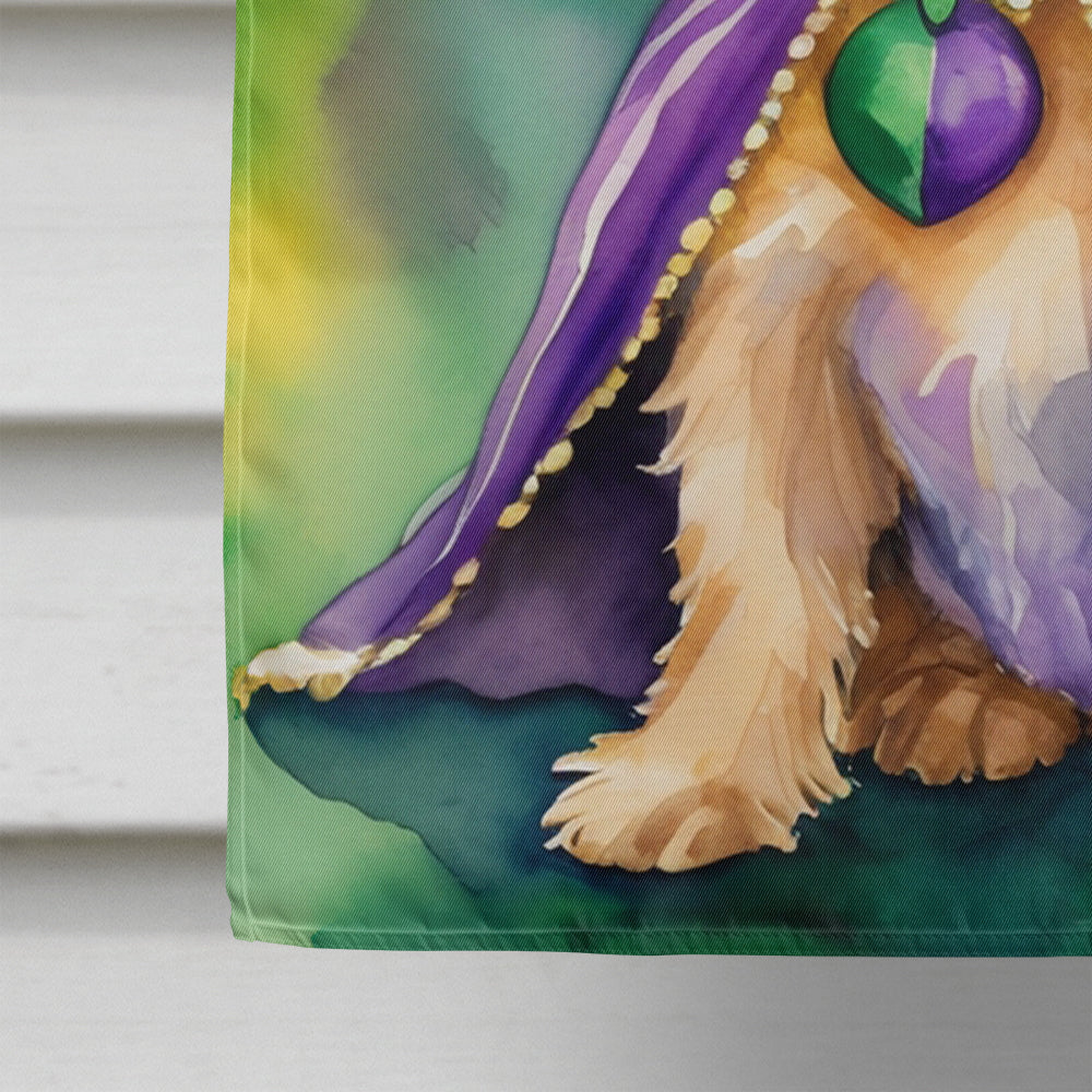 Norfolk Terrier King of Mardi Gras House Flag
