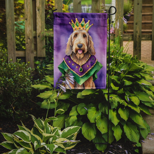 Otterhound King of Mardi Gras Garden Flag - Vibrant Dog-Themed Yard Decor by Caroline's Treasures