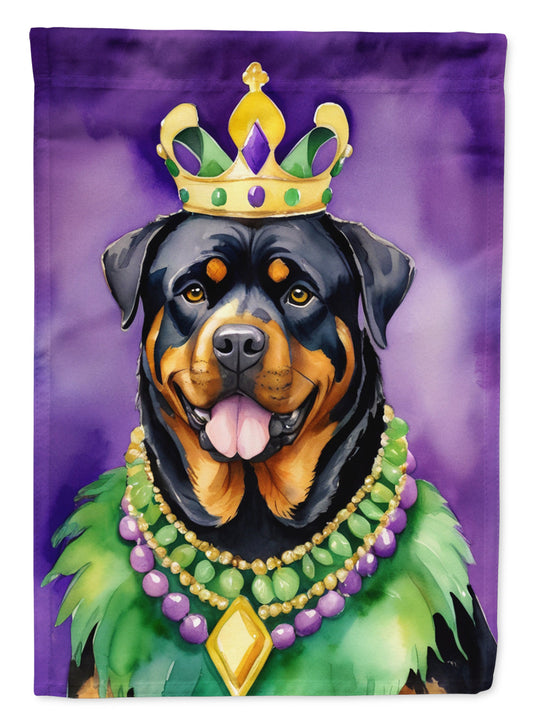 Rottweiler King of Mardi Gras House Flag