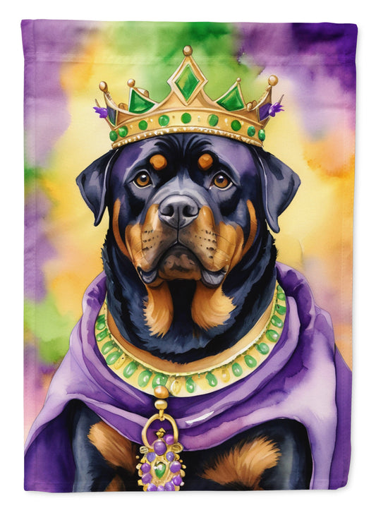 Rottweiler King of Mardi Gras House Flag