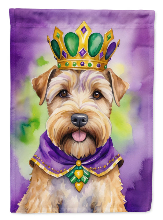 Wheaten Terrier King of Mardi Gras Garden Flag - Vibrant Dog-Themed Yard Decor by Caroline's Treasures