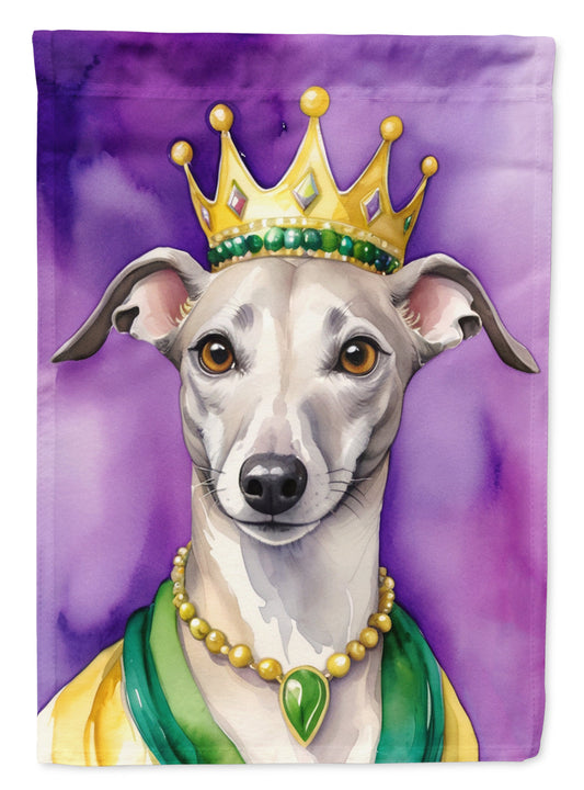 Whippet King of Mardi Gras Garden Flag - Vibrant Dog-Themed Yard Decor by Caroline's Treasures