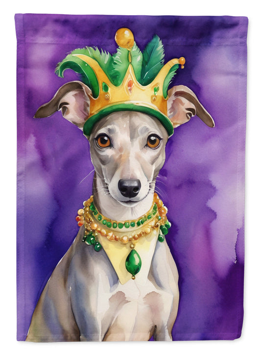 Whippet King of Mardi Gras House Flag