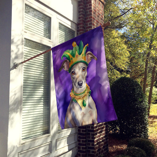 Whippet King of Mardi Gras House Flag