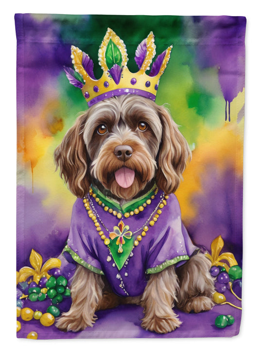 Wirehaired Pointing Griffon King of Mardi Gras Garden Flag - Vibrant Dog-Themed Yard Decor by Caroline's Treasures