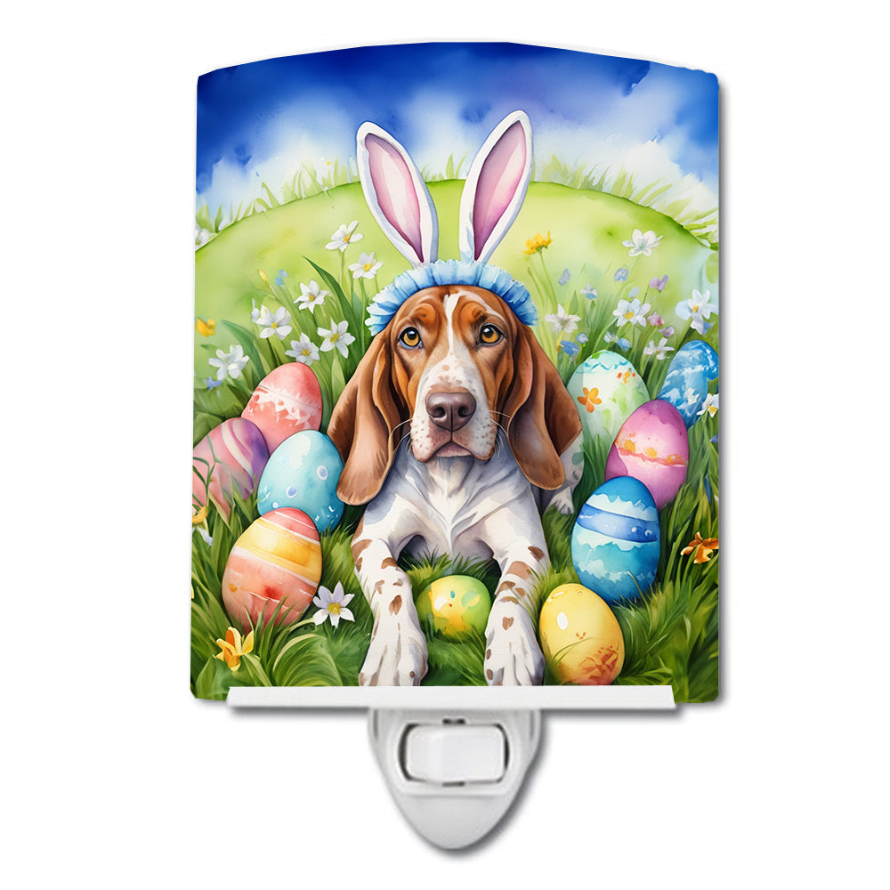 American English Coonhound Easter Egg Hunt Ceramic Night Light