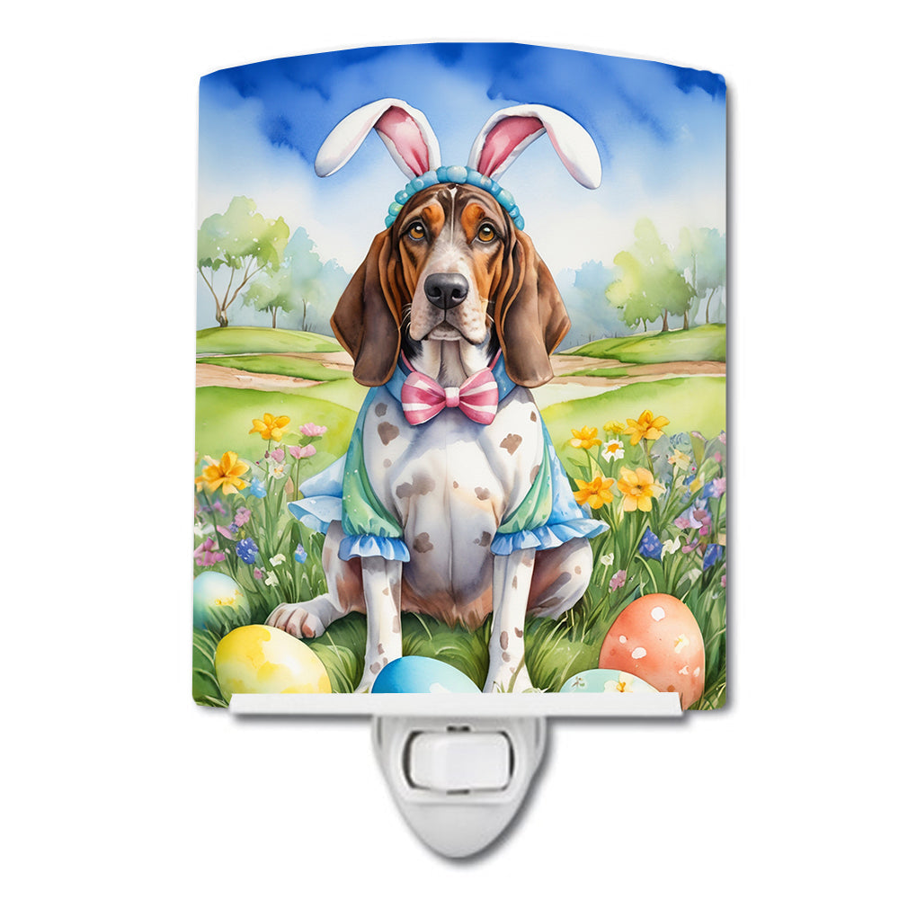 American English Coonhound Easter Egg Hunt Ceramic Night Light