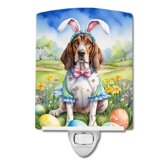 American English Coonhound Easter Egg Hunt Ceramic Night Light