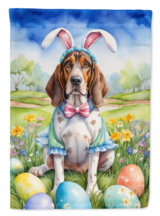 American English Coonhound Easter Garden Flag - Easter Egg Hunt - Dog-Themed Spring Yard Decor