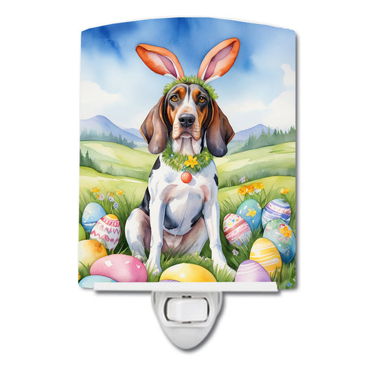 American English Coonhound Easter Egg Hunt Ceramic Night Light