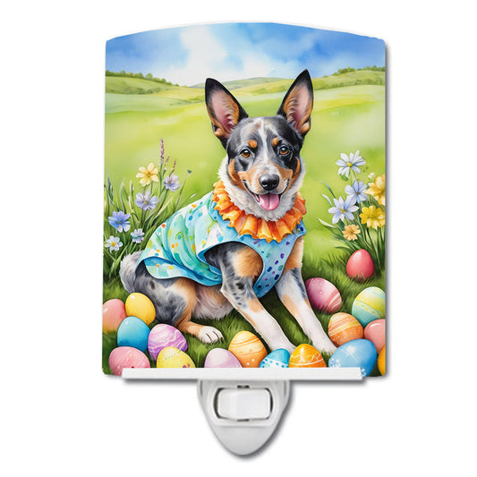 Australian Cattle Dog Easter Egg Hunt Ceramic Night Light