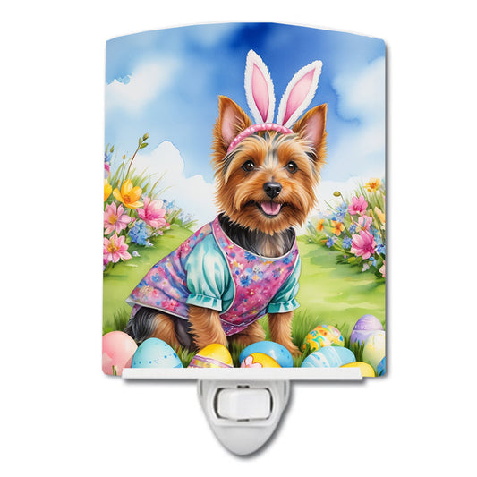 Australian Terrier Easter Egg Hunt Ceramic Night Light