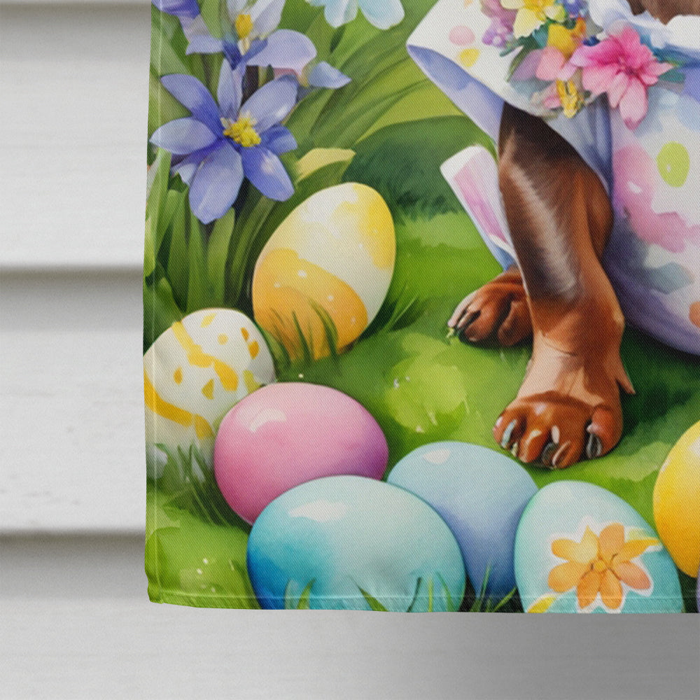 Dachshund Easter Egg Hunt House Flag