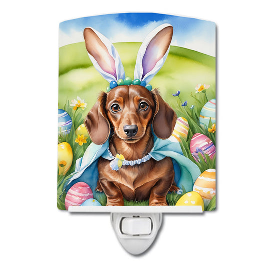 Dachshund Easter Egg Hunt Ceramic Night Light