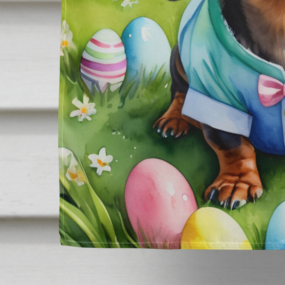 Dachshund Easter Egg Hunt House Flag