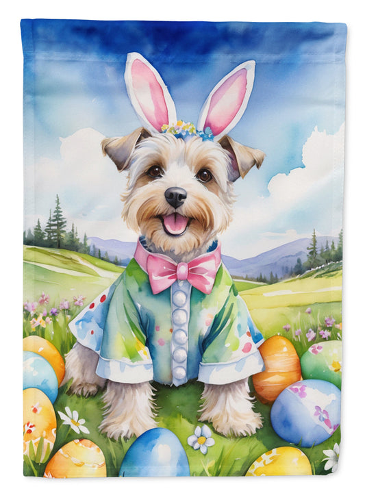 Dandie Dinmont Terrier Easter Garden Flag - Easter Egg Hunt - Dog-Themed Spring Yard Decor