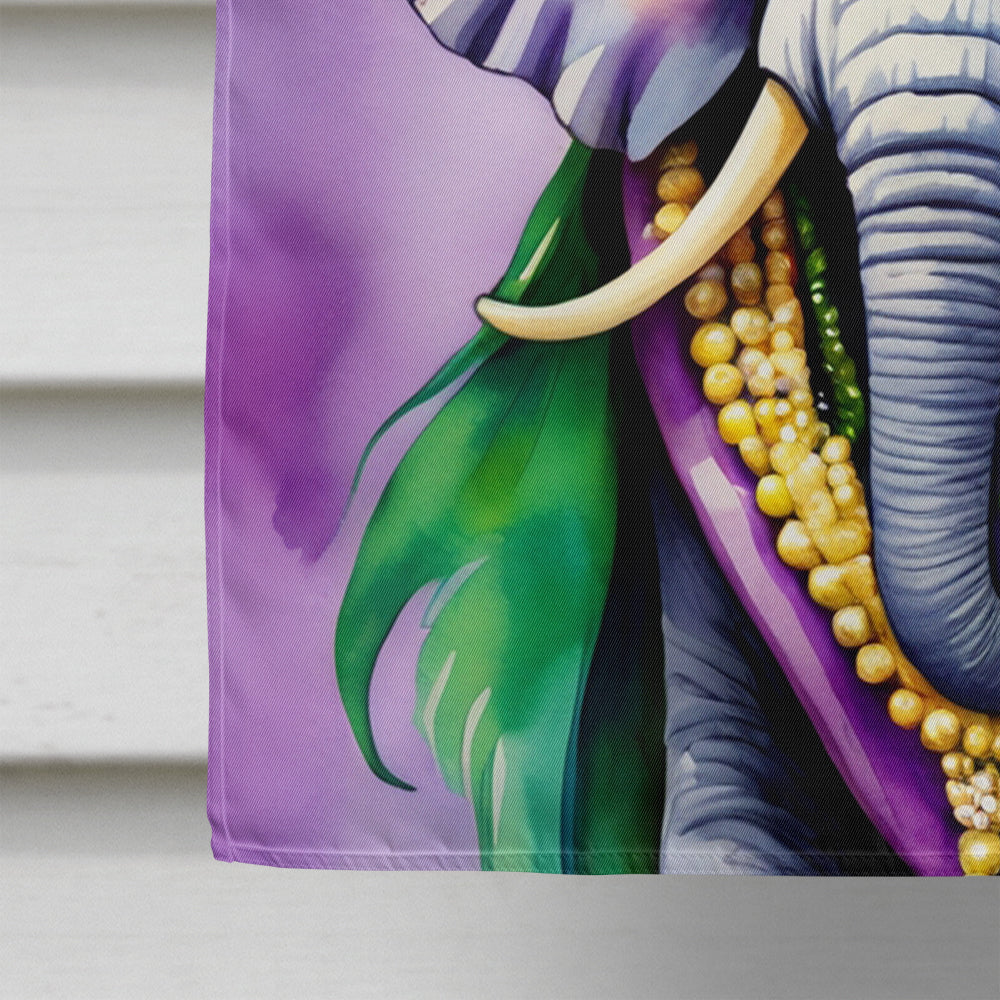 Elephant King of Mardi Gras House Flag