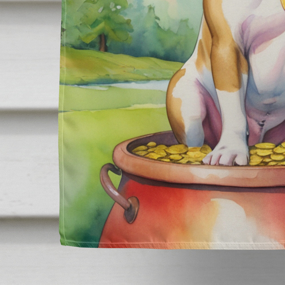 American Bulldog St Patrick's Day House Flag