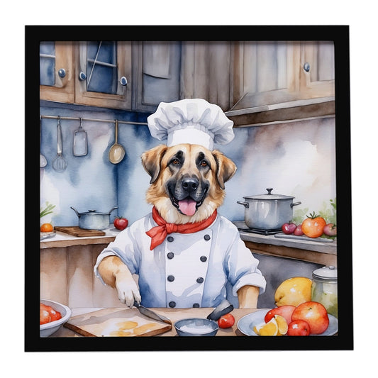 Anatolian Shepherd The Chef Framed Metal Print