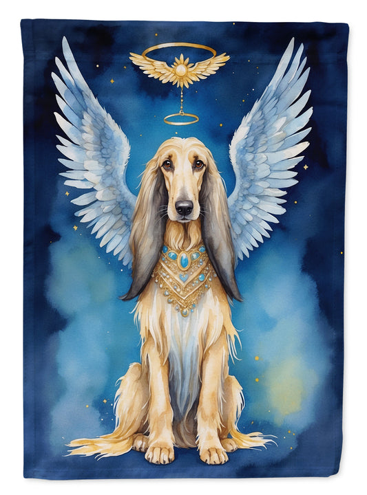 Afghan Hound My Angel Garden Flag – Memorial or Christmas Dog Angel Decor