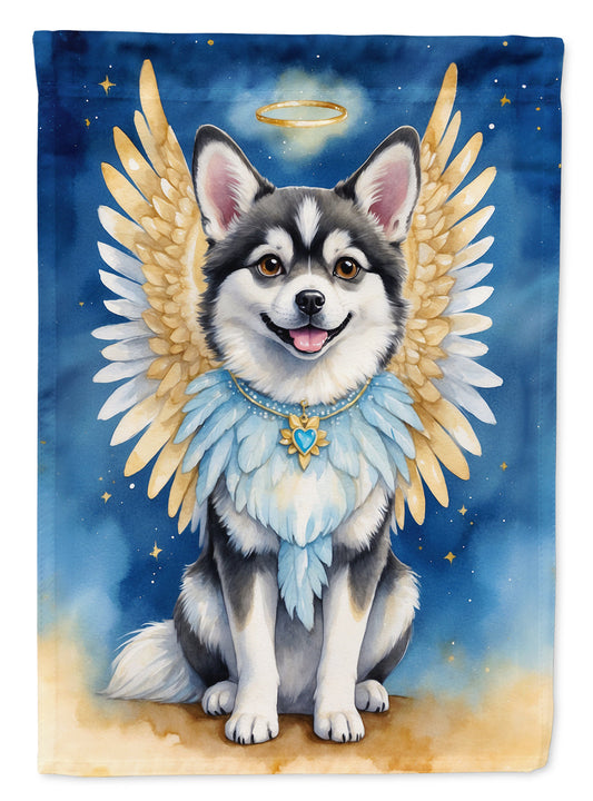 Alaskan Klee Kai My Angel Garden Flag – Memorial or Christmas Dog Angel Decor
