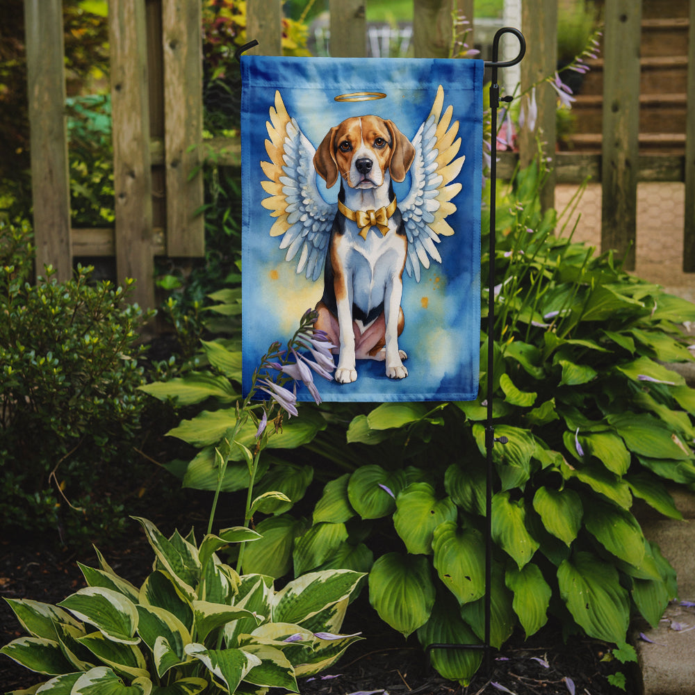 Beagle My Angel Garden Flag – Memorial or Christmas Dog Angel Decor