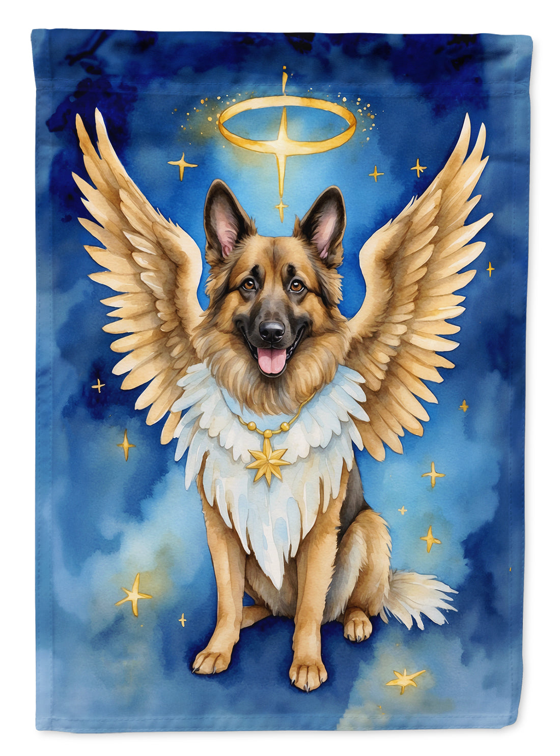Belgian Tervuren My Angel Garden Flag – Memorial or Christmas Dog Angel Decor