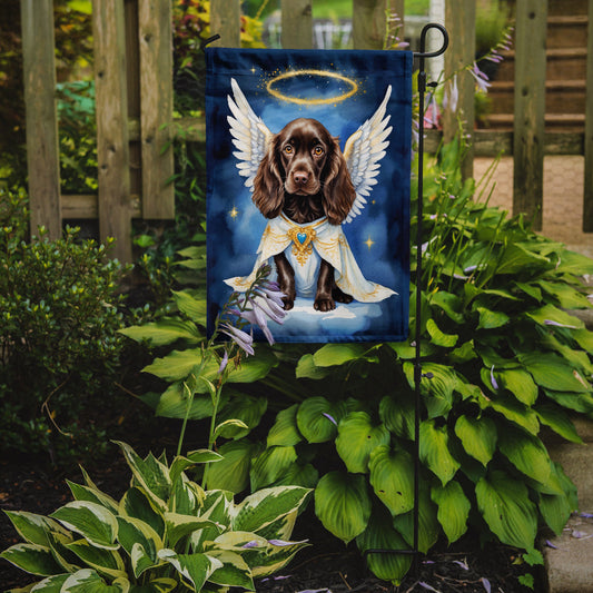 Boykin Spaniel My Angel Garden Flag – Memorial or Christmas Dog Angel Decor
