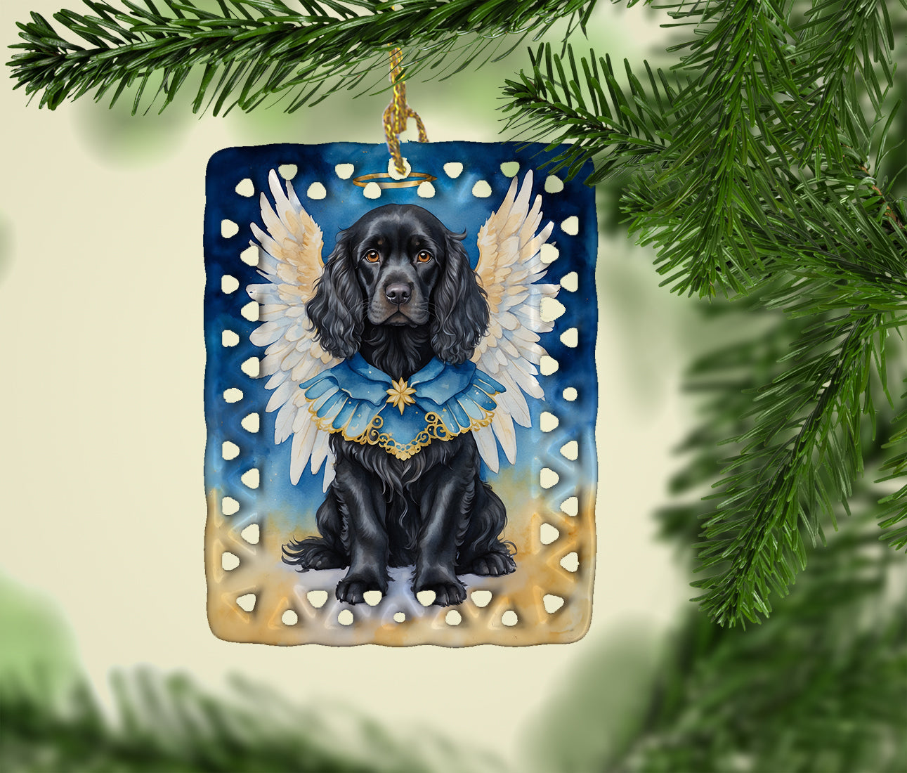 Cocker Spaniel My Angel Porcelain Ornament