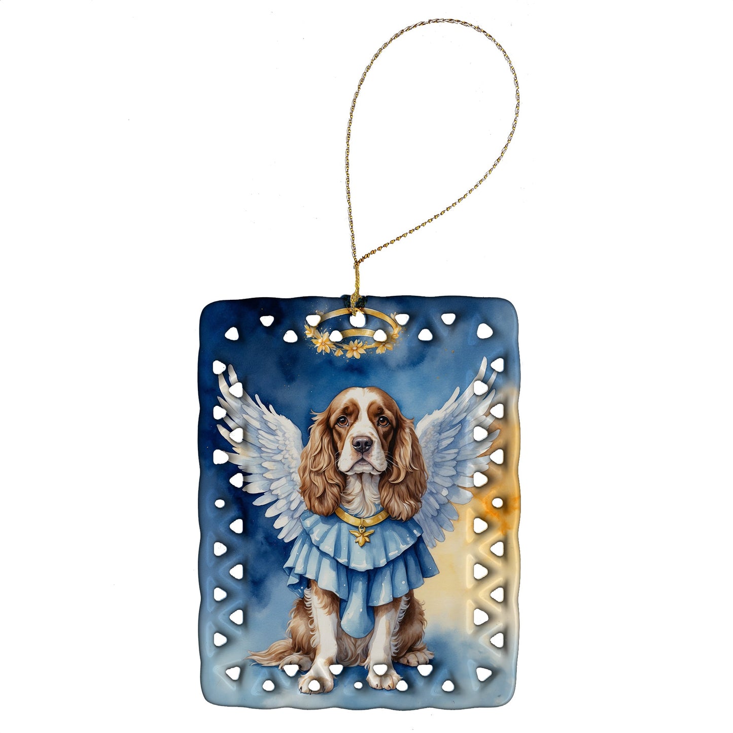 Cocker Spaniel My Angel Porcelain Ornament