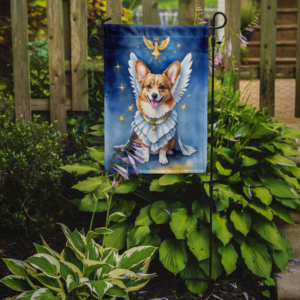 Corgi My Angel Garden Flag – Memorial or Christmas Dog Angel Decor