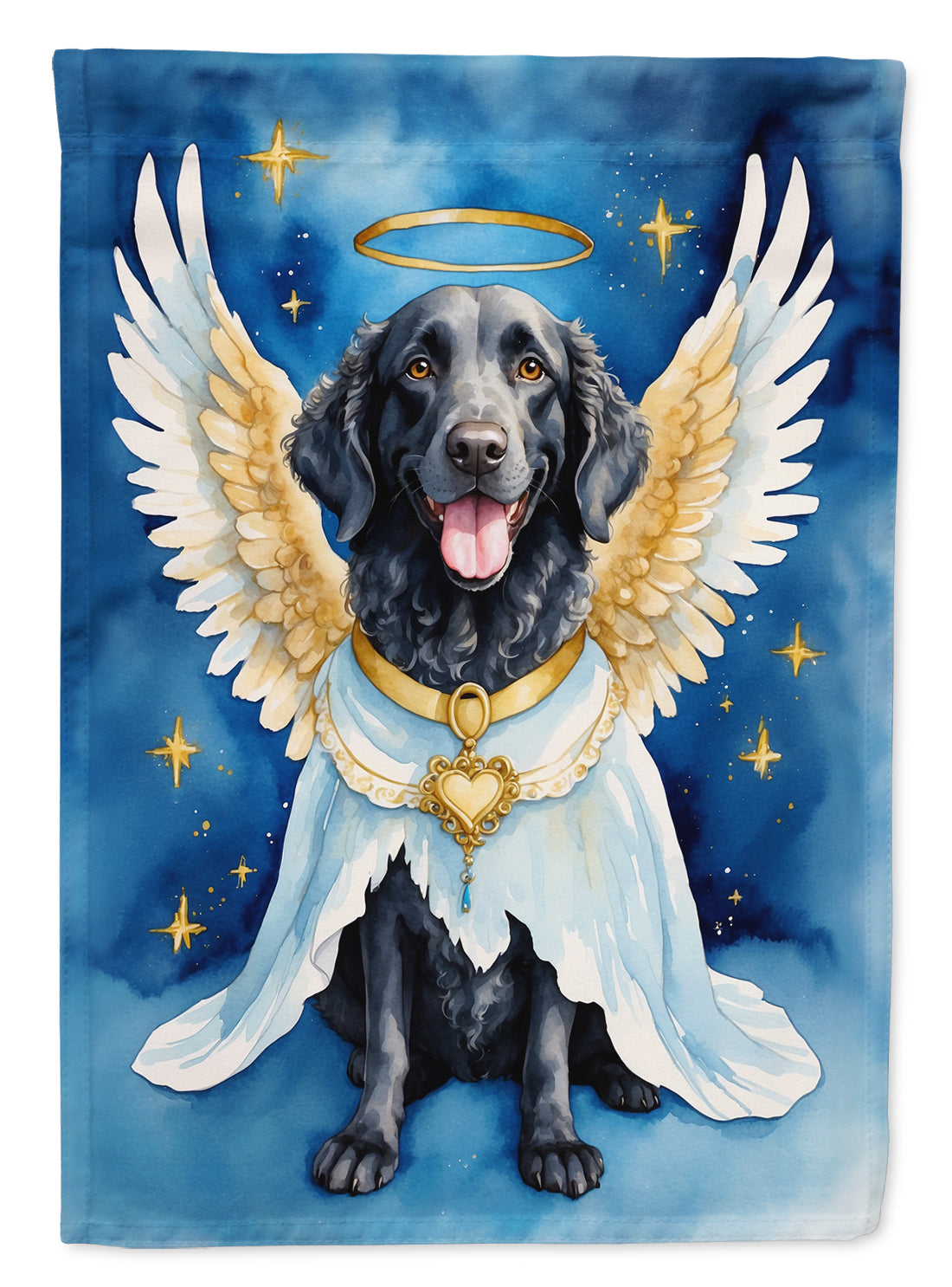 Curly-Coated Retriever My Angel House Flag