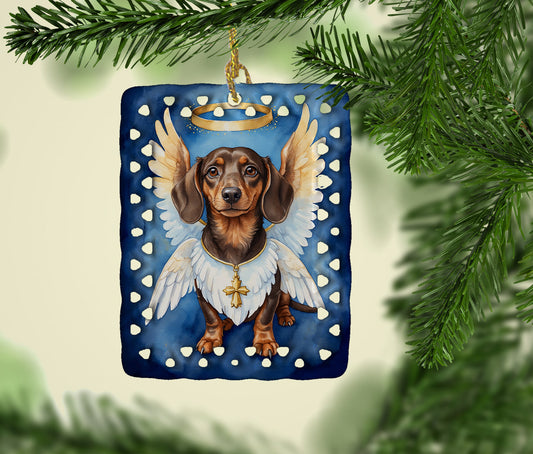 Dachshund My Angel Porcelain Ornament