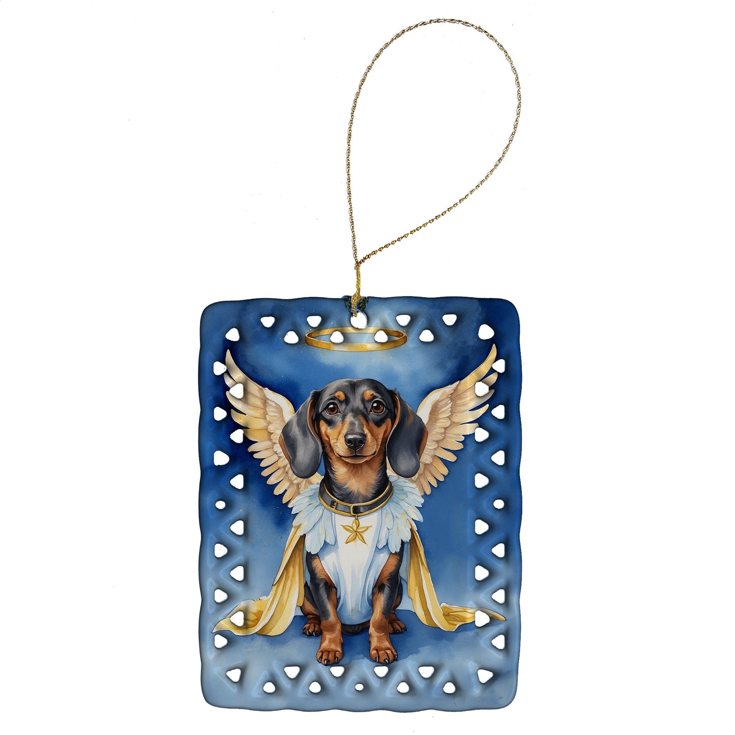 Dachshund My Angel Porcelain Ornament