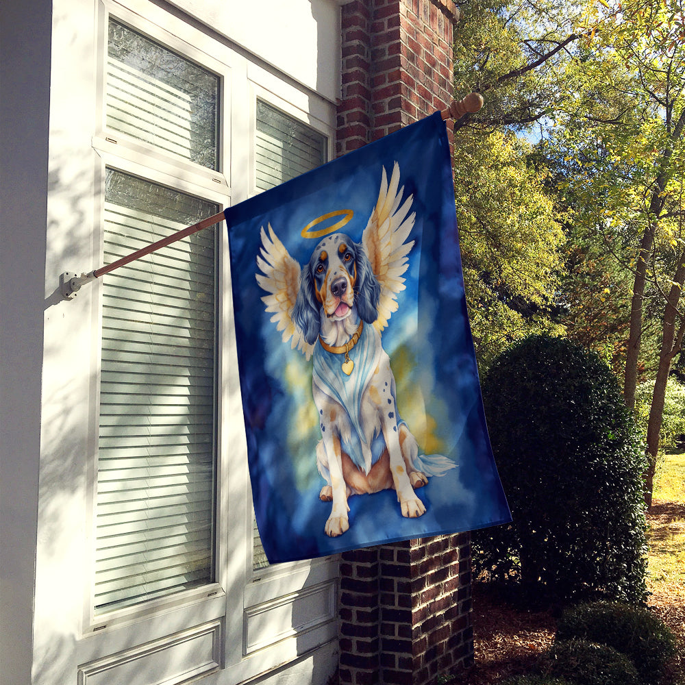 English Setter My Angel House Flag