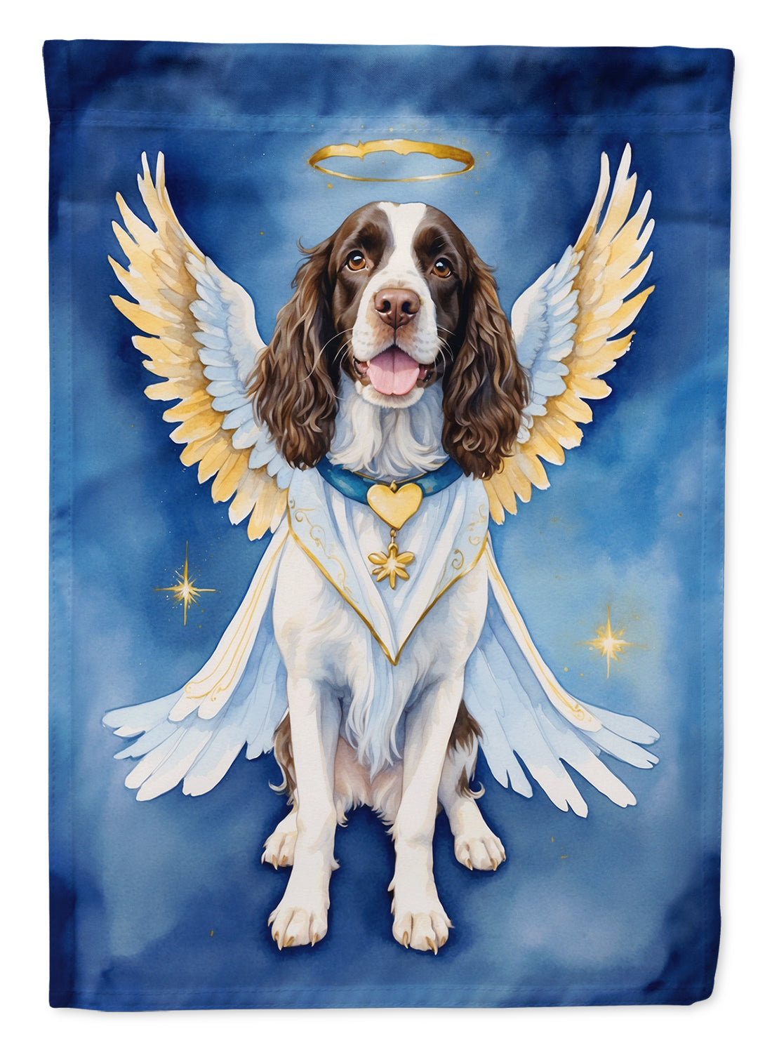 English Springer Spaniel My Angel House Flag