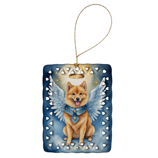 Finnish Spitz My Angel Porcelain Ornament