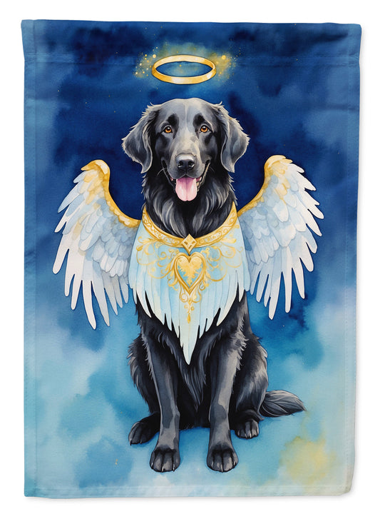 Flat-Coated Retriever My Angel Garden Flag – Memorial or Christmas Dog Angel Decor