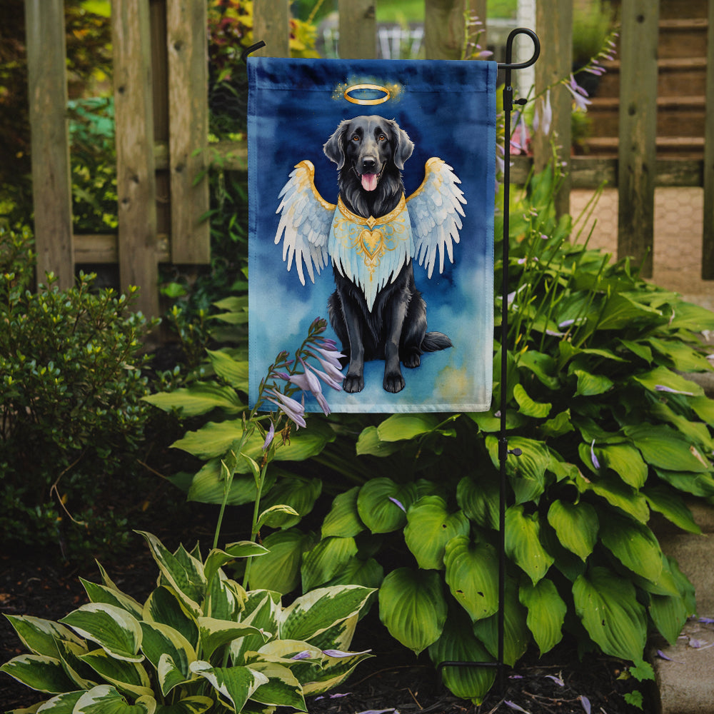 Flat-Coated Retriever My Angel Garden Flag – Memorial or Christmas Dog Angel Decor