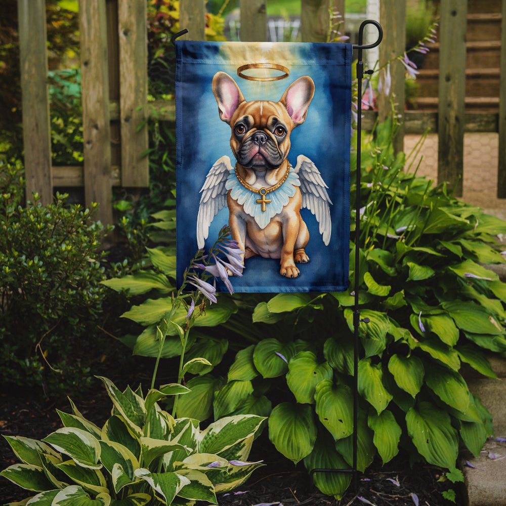 French Bulldog My Angel Garden Flag – Memorial or Christmas Dog Angel Decor