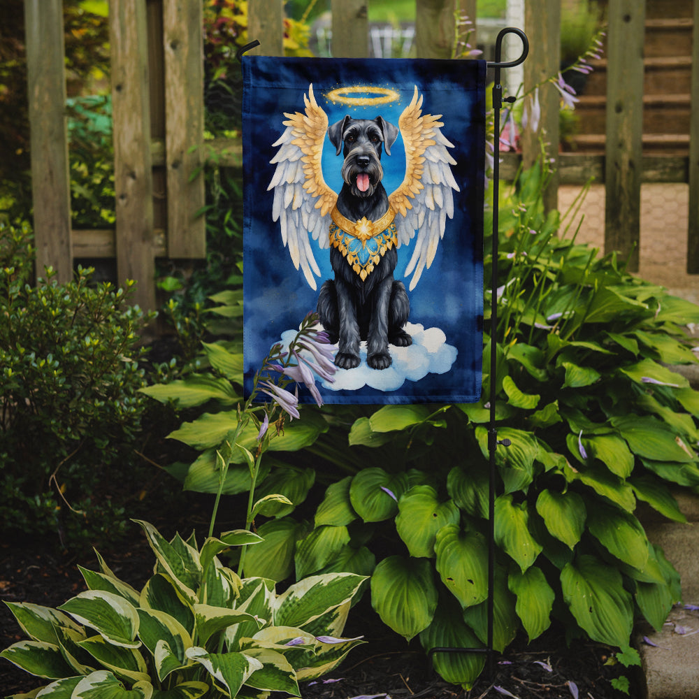 Giant Schnauzer My Angel Garden Flag – Memorial or Christmas Dog Angel Decor