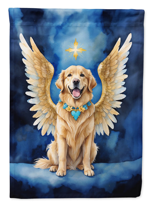 Golden Retriever My Angel Garden Flag – Memorial or Christmas Dog Angel Decor