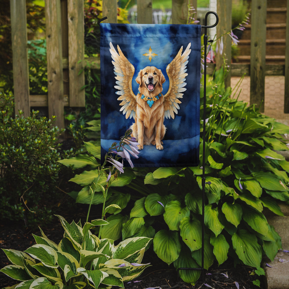 Golden Retriever My Angel Garden Flag – Memorial or Christmas Dog Angel Decor