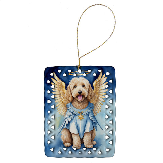 Goldendoodle My Angel Porcelain Ornament