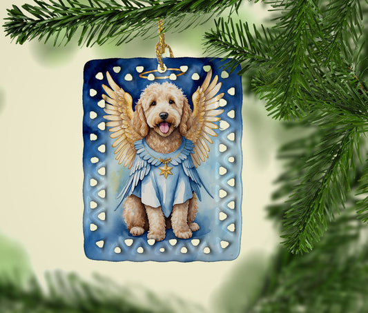 Goldendoodle My Angel Porcelain Ornament