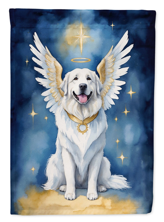 Great Pyrenees My Angel Garden Flag – Memorial or Christmas Dog Angel Decor