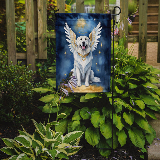 Great Pyrenees My Angel Garden Flag – Memorial or Christmas Dog Angel Decor