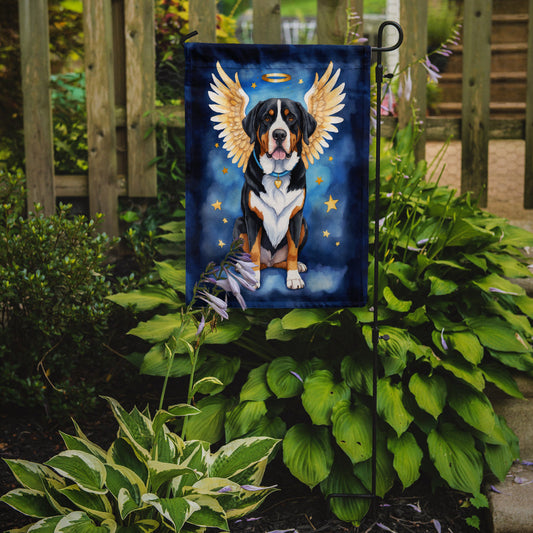 Greater Swiss Mountain Dog My Angel Garden Flag – Memorial or Christmas Dog Angel Decor